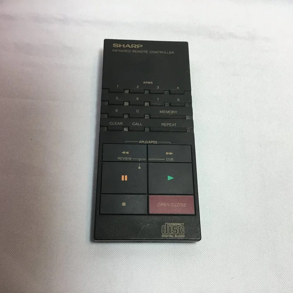Sharp RRMCK0057AFZZ Genuine CD Player Remote Control DX620, DX620BK See Video!